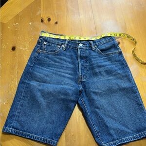 Levi's Men 501 Original Shorts Tag 30 Actual 28.5 Blue Excellent Condition